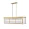 Z-Lite Carnaby Pendant, 10-Light, 12 In.W x 42.25 In.L x 12 In.H, Modern Gold/Clear Ribbed 7504-42L-MGLD - alternate 2